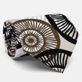 Chic Abstrakt Circle Wheel Neutral Krawatte