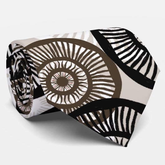 Chic Abstrakt Circle Wheel Neutral Krawatte