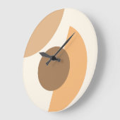 Chic Abstrakt Geometric Circles Mosaik Art Pattern Große Wanduhr (Winkel)