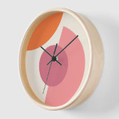 Chic Abstrakt Geometric Circles Mosaik Art Pattern Uhr (Winkel)