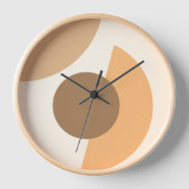 Chic Abstrakt Geometric Circles Mosaik Art Pattern Uhr (Vorderseite)