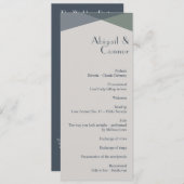 Chic Abstrakt Geometric Sage Navy Dusty Blue Programm (Vorne/Hinten)