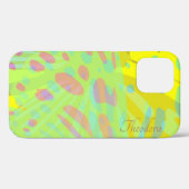 Chic Abstrakt Gold Butterfly Yellow Violet Case-Mate iPhone Hülle (Rückseite (Horizontal))