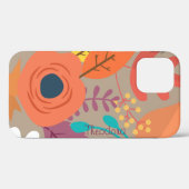 Chic Abstrakt Gold Leaf farbenfrohe Blume Case-Mate iPhone Hülle (Rückseite (Horizontal))