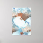 Chic Abstrakt Industrial Fusion Paint Art Muster Leinwanddruck (Vorderseite)