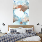 Chic Abstrakt Industrial Fusion Paint Art Muster Leinwanddruck (Insitu (Schlafzimmer))