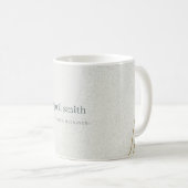 Chic Abstrakt Ivory Gold Black Gray Stone Textur Kaffeetasse (VorderseiteRechts)