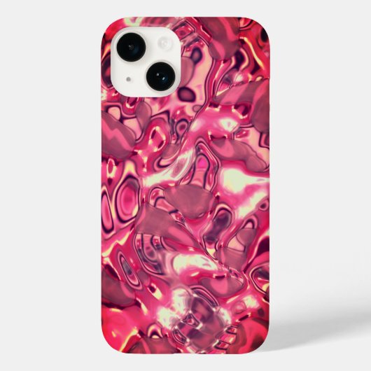 Chic Abstrakt Magenta Farbtöne Case-Mate iPhone Hülle (Rückseite)