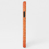 Chic Abstrakt Orange Gold Gravel Modernes Design iPhone Hülle (Rechte Seite)