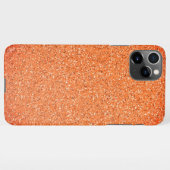 Chic Abstrakt Orange Gold Gravel Modernes Design iPhone Hülle (Rückseite (Horizontal))