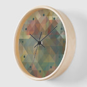 Chic Abstrakt Retro Dreiecke Mosaikmuster Uhr (Winkel)