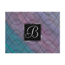 Chic Abstrakt | Rosa Aquamarin Blau Türkis Lila