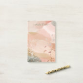 Chic Abstrakt Watercolor Autumn Tree Individuelle Post-it Klebezettel (Auf Schreibtisch)