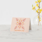Chic Abstrakt Watercolor Blume Muttertag Karte (Gelbe Blume)