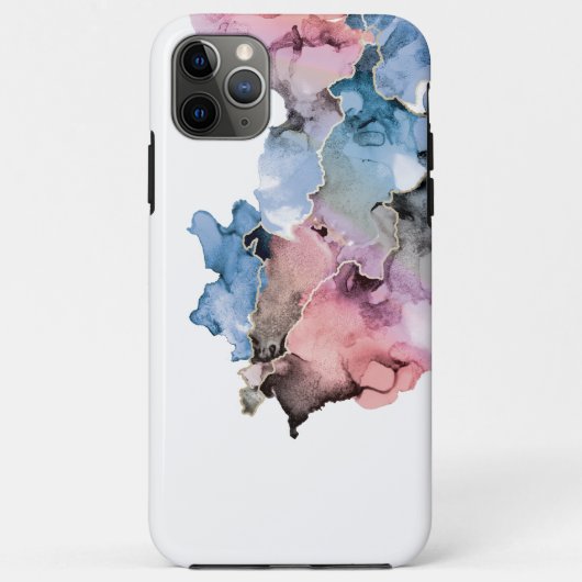 Chic Abstrakte Alkoholfarbe KUNSTBAR PINZEN Case-Mate iPhone Hülle (Rückseite)