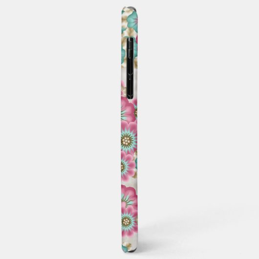 Chic Abstrakte japanische Blume Art Pattern Case-Mate iPhone Hülle (Hinten/Links)