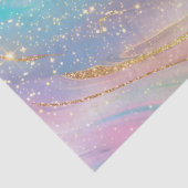 Chic abstraktes Pastell-Glitter-Farbenmuster Seidenpapier (Detail)