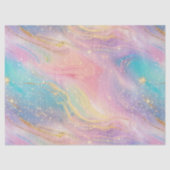 Chic abstraktes Pastell-Glitter-Farbenmuster Seidenpapier (Vorderseite)