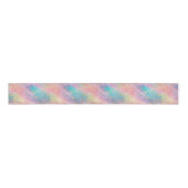 Chic abstraktes Pastell-Glitter-Farbmuster Ripsband (Vorderseite)