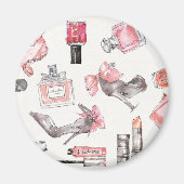 Chic Accents | Aquarellfarben Magnet (Vorne)