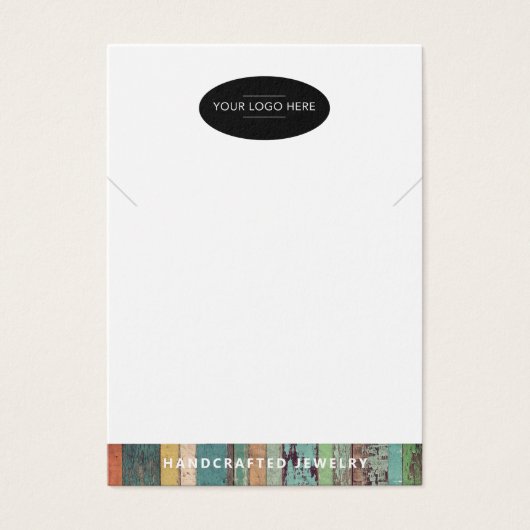 Chic Add your Logo Necklace Display Card (Vorderseite)