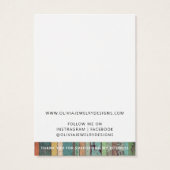 Chic Add your logo OEarl Display Card (Rückseite)