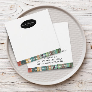 Chic Add Your Logo Ohrring Display Karte