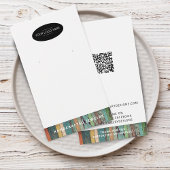 Chic Add your Logo QR Code Earring Display Card