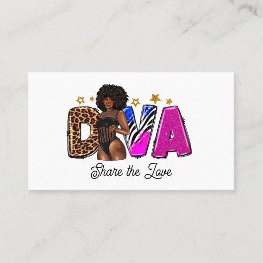 Chic African American Diva Referral (Vorderseite)