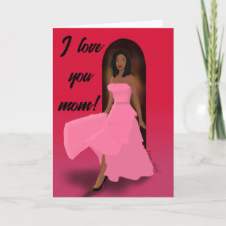 Chic African American Mother's Day Card Karte