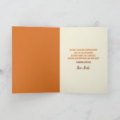 Chic African American Woman Erntedank | Fall Karte (Innenseite)