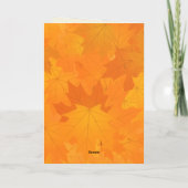 Chic African American Woman Erntedank | Fall Karte (Rückseite)