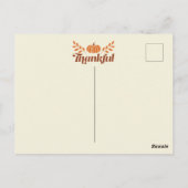 Chic African American Woman Erntedank | Fall Postkarte (Rückseite)