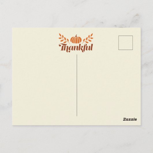 Chic African American Woman Erntedank | Fall Postkarte (Rückseite)