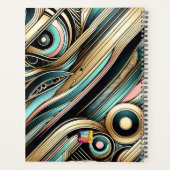 Chic African American Woman Personalisiert Planner Planer (Rückseite)