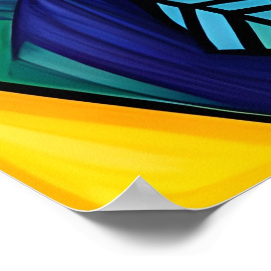 Chic Afro Queen Poster (Ecke)