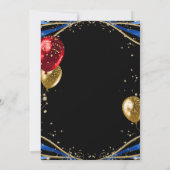 Chic Agate 65. Geburtstag Einladung (Rückseite)