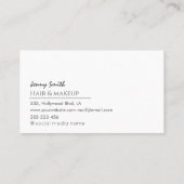 Chic agate geode beruflichen holografischen Geschä Visitenkarte (Rückseite)