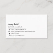 Chic agode Geode berufliche Goldfolie Visitenkarte (Rückseite)