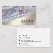 Chic agode Geode berufliche Goldfolie Visitenkarte (Vorne/Hinten)