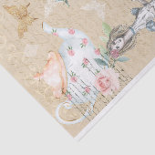 Chic Alice im Wunderland Collage Decoupage Alice Seidenpapier (Ausschnitt)