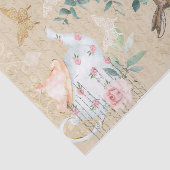 Chic Alice im Wunderland Collage Decoupage Rabbit Seidenpapier (Ausschnitt)