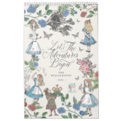 Chic Alice im Wunderland Fairytale Storybook Foto Kalender (Titelbild)
