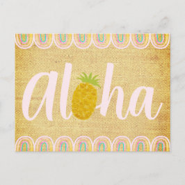 Chic Aloha Pineapple Einladungspostkarte
