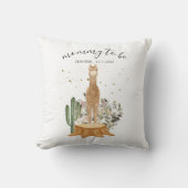 Chic alpaca new mom Mommy to be Kissen (Vorderseite)