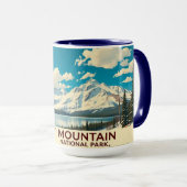 Chic Alpine Pika Rocky Mountain Aesthetic Tasse (VorderseiteRechts)