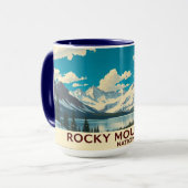 Chic Alpine Pika Rocky Mountain Aesthetic Tasse (Vorderseite Links)