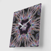 Chic Amethyst Design Akrylic Wall Clock Quadratische Wanduhr (Winkel)