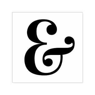 Chic Ampersand und Zeichen Permastempel