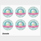 Chic and Elegante Cupcake Box Stickers (Blatt)